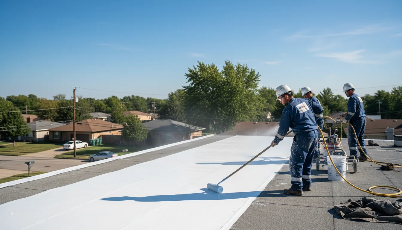 Commercial roof coating in Leesville, LA near me
